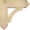Ekena Millwork Imperial Arts and Crafts Rough Sawn Bracket w/ Offset Brace, Douglas Fir, 8"W x 24"D x 24"H BKT0806X24X24IMP03RDF - alternate 2